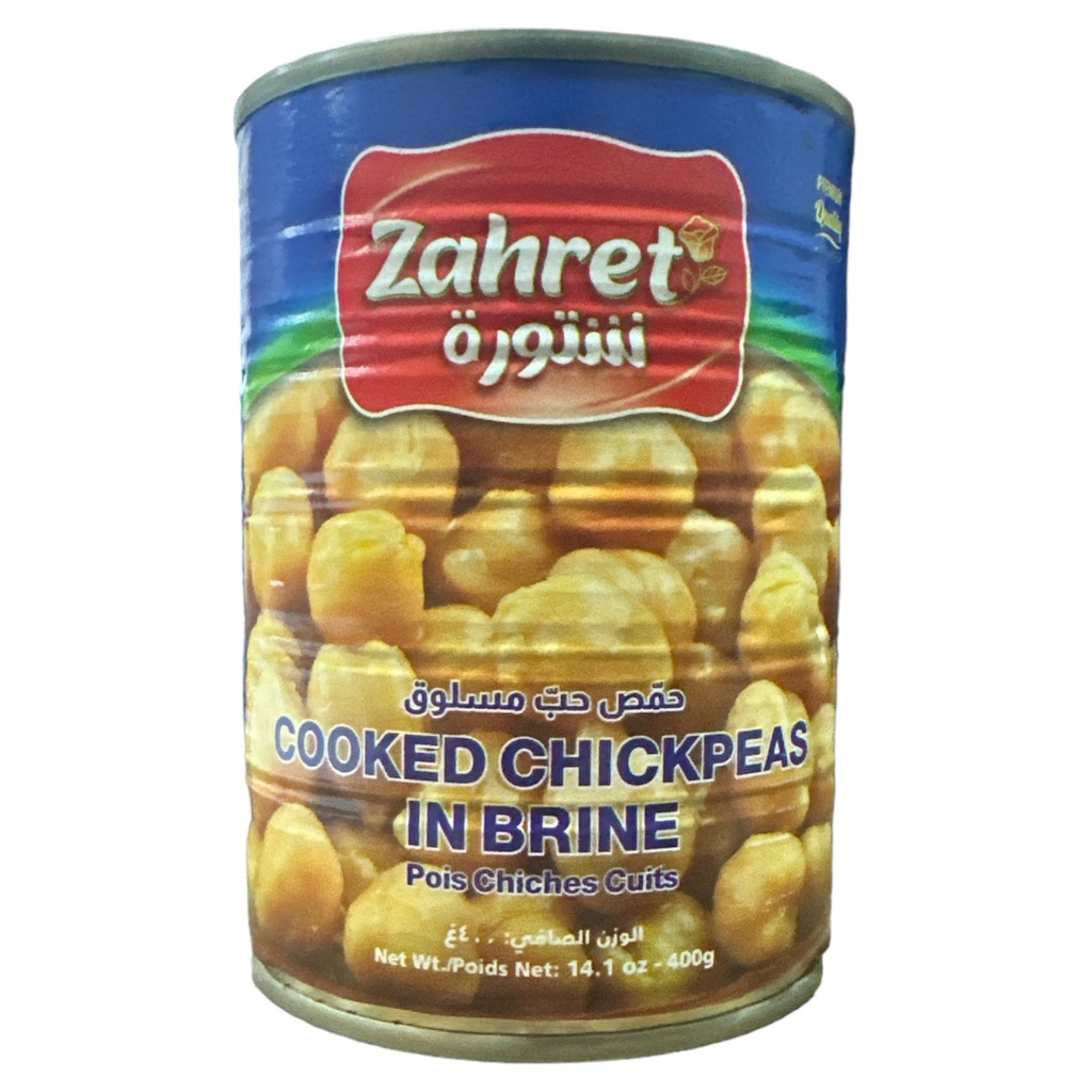 HABAS CON GARBANZO EN LATA CHTAURA 400GR