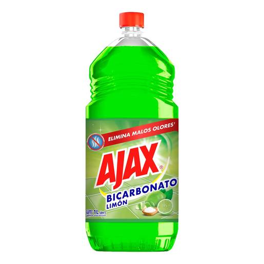 AJAX DESINFECTANTE ANTIBACTERIAL BICARBONATO NARANJA-LIMON 1LT