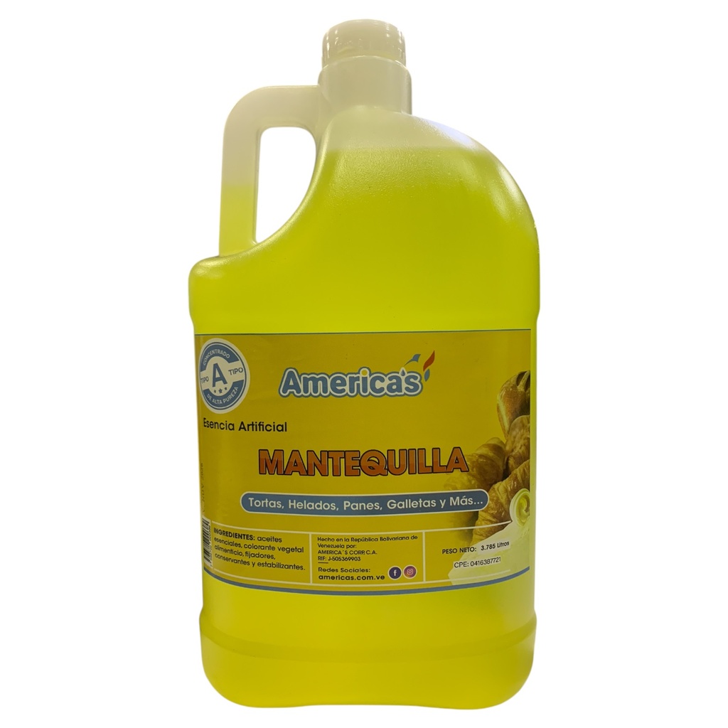 ESENCIA MANTEQUILLA AMERICAS 3.785 LT