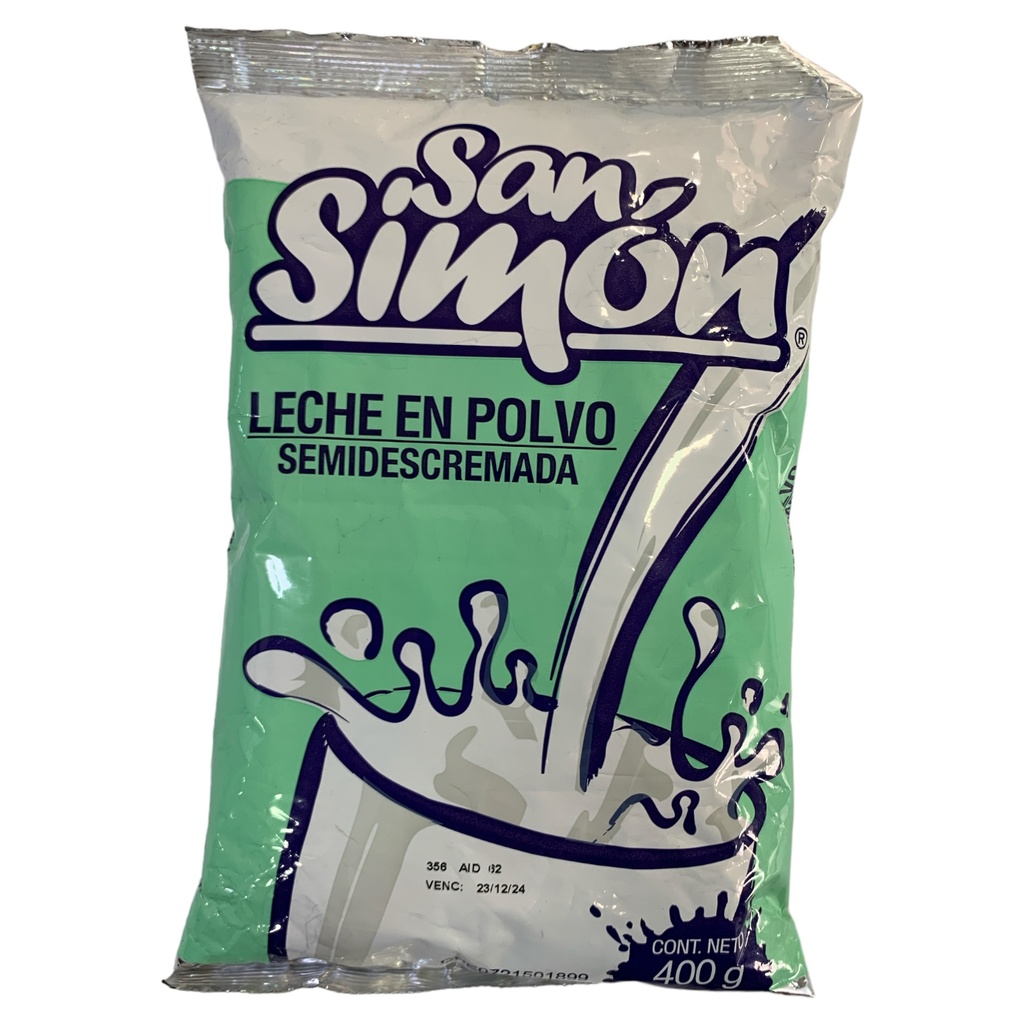 LECHE EN POLVO SEMIDESCREMADA SAN SIMON 400 GR
