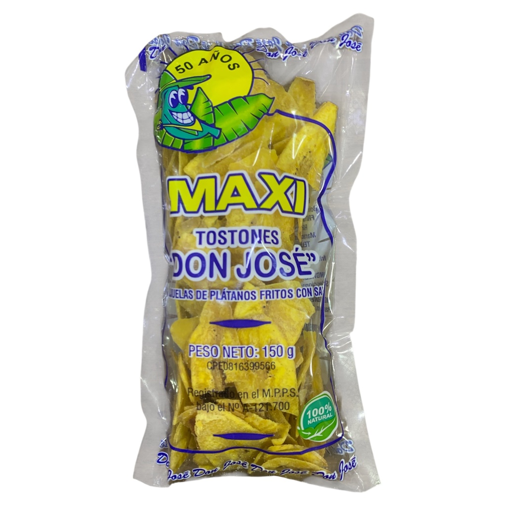MAXI TOSTONES DON JOSE SABOR A NATURAL 150GR