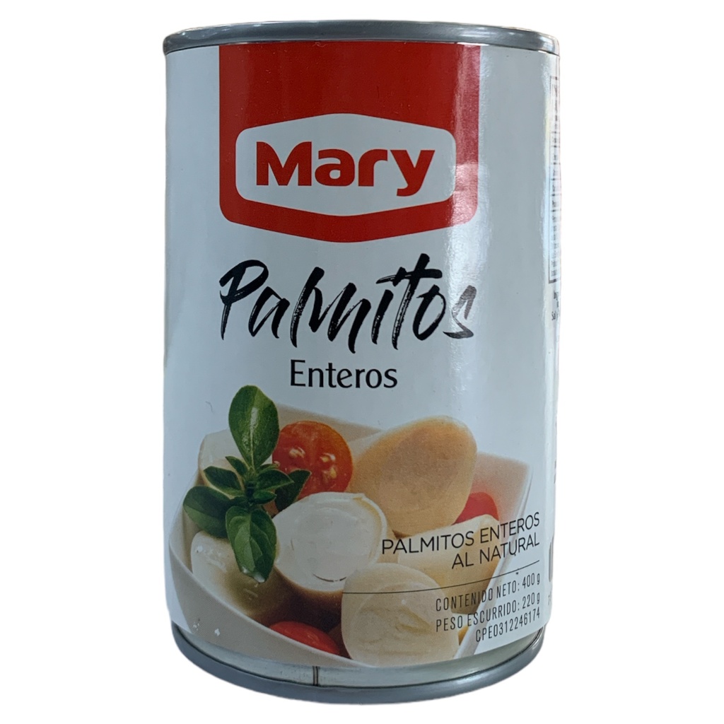 PALMITO ENTEROS MARY 400GR