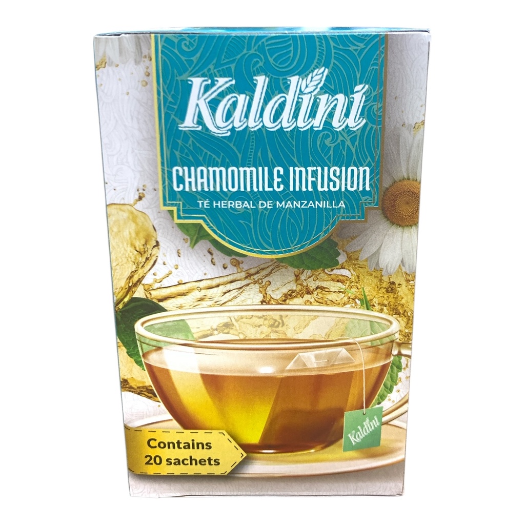 TE HERBAL DE MANZANILLA-CHAMOMILE INFUSION KALDINI 20 SOBRES