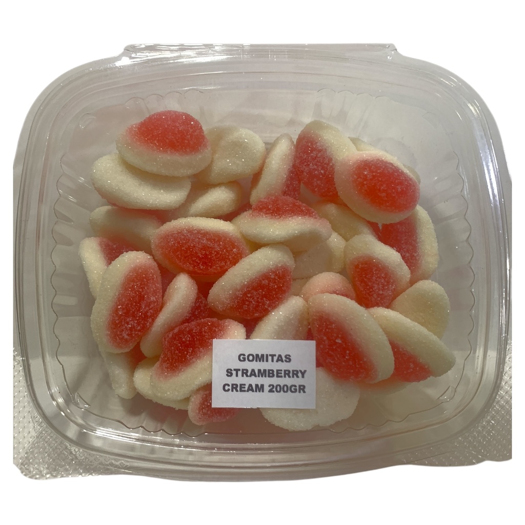 GOMITAS 2D STRAWBERRY CREAM POR KG