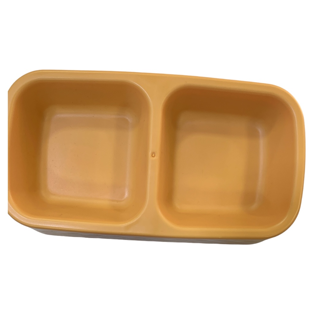 PLATO P/PERRO 2 DIVISIONES CUADRADO PUPPY&CO