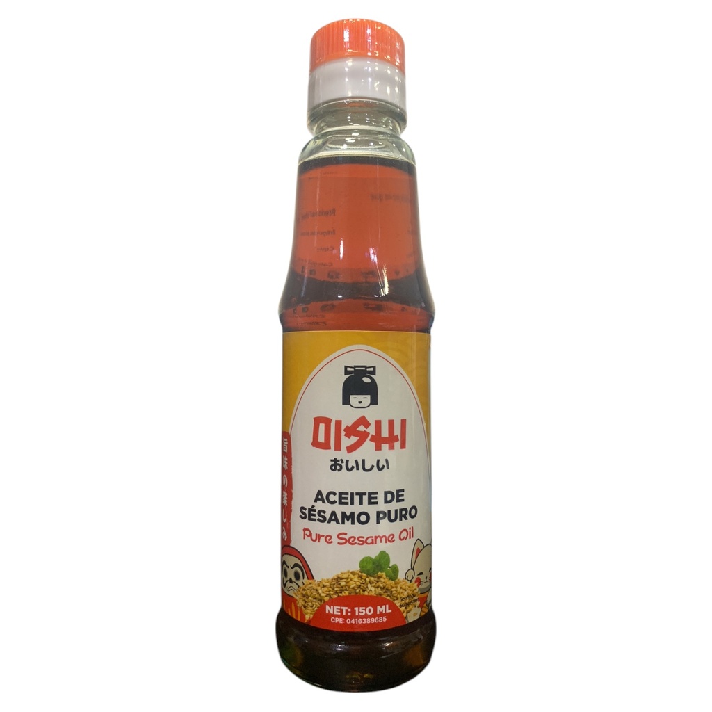 ACEITE DE SÉSAMO PURO OISHI 150ML (KALDINI)