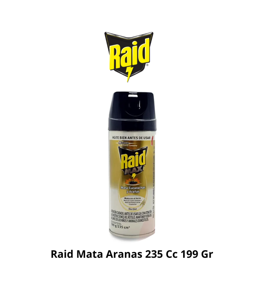 RAID MAX MATA CUCARACHAS Y CHIRIPAS 199 GR