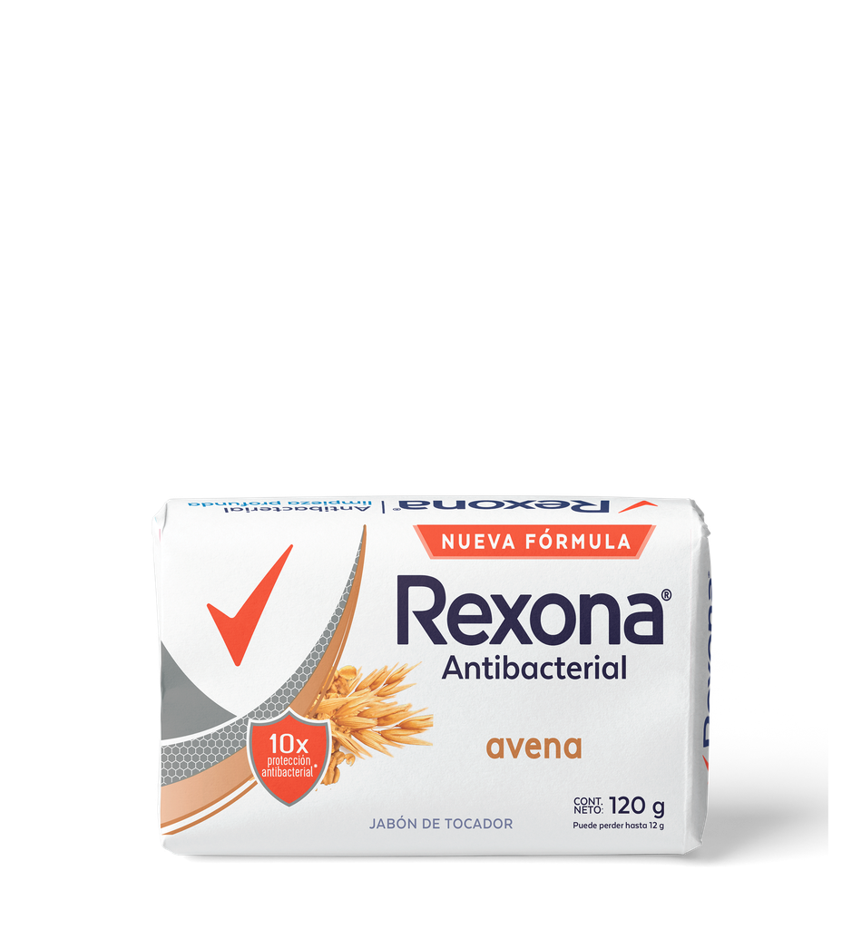 REXONA JABON EN BARRA ANTIBACTERIAL AVENA 120GR