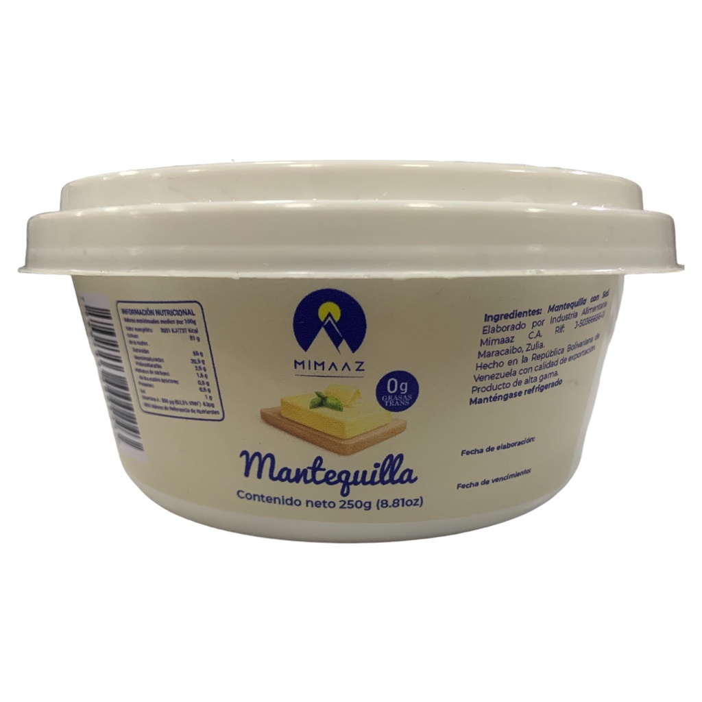 MANTEQUILLA MIMAAZ  250 GR
