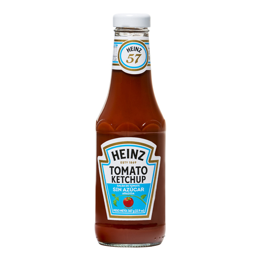 SALSA DE TOMATE HEINZ SIN AZUCAR 367 GR