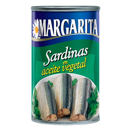SARDINAS MARGARITA EN ACEITE VEGETAL  170GR