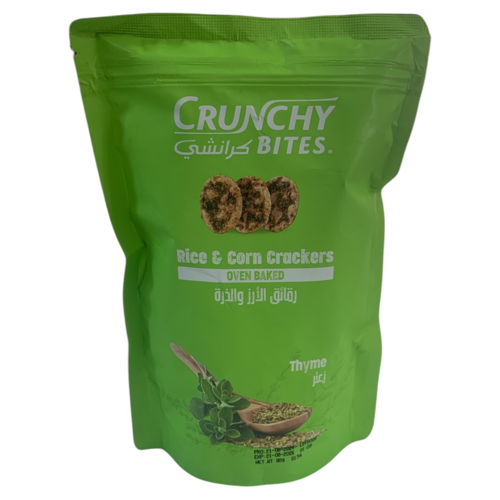 GALLETAS DE ARROZ THYME CRUNCHY BITES 80GR