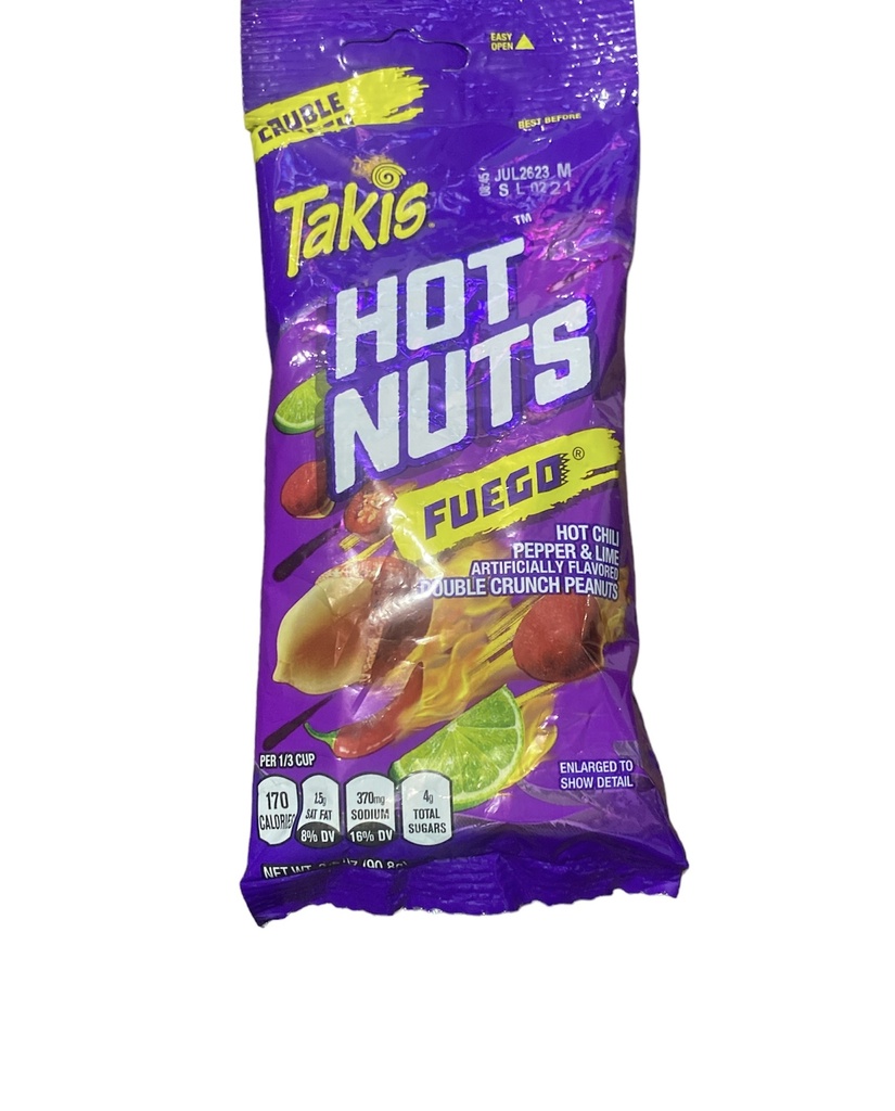 TAKIS HOT NUTS 90.8GR