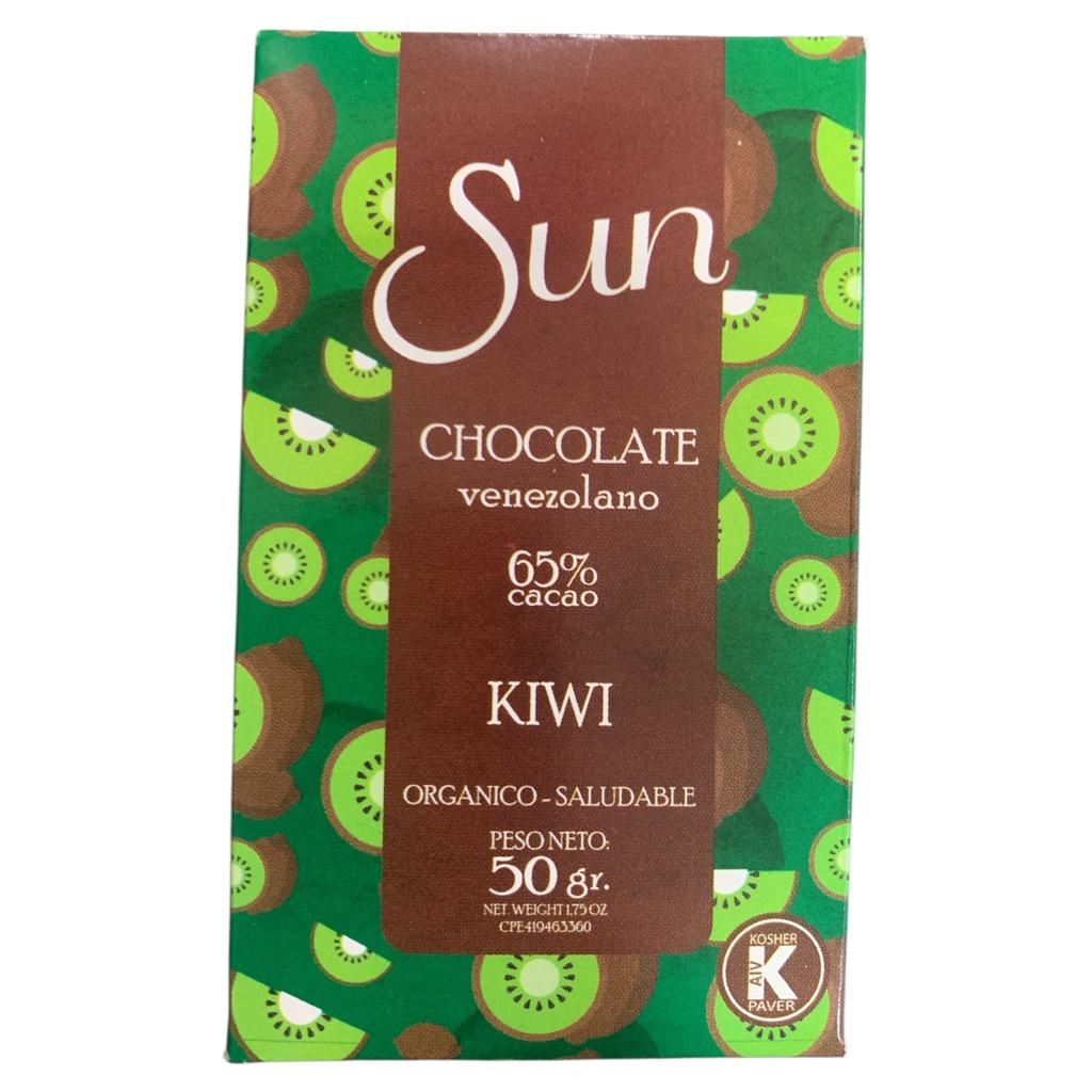 CHOCOLATE SUN KIWI 50 GR