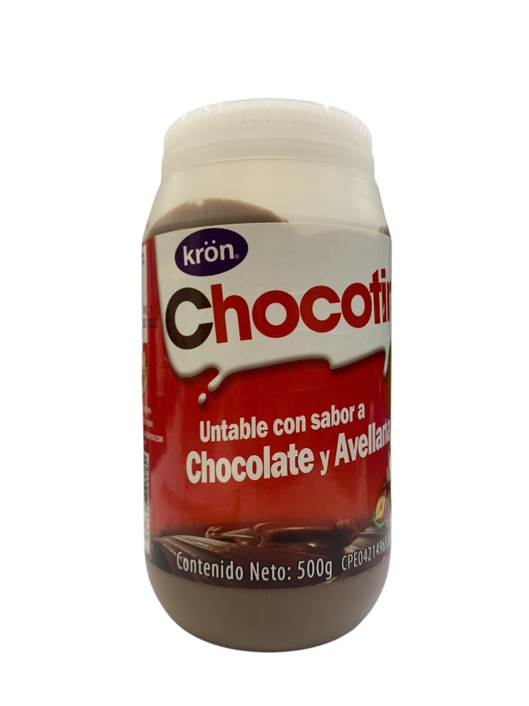 CHOCOTINA UNTABLE CHOCOLATE Y AVELLANA 500 GR KRON