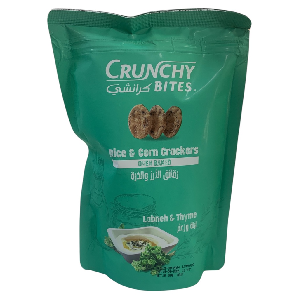 GALLETAS DE ARROZ LABNEH Y THYME CRUNCHY BITES 80GR