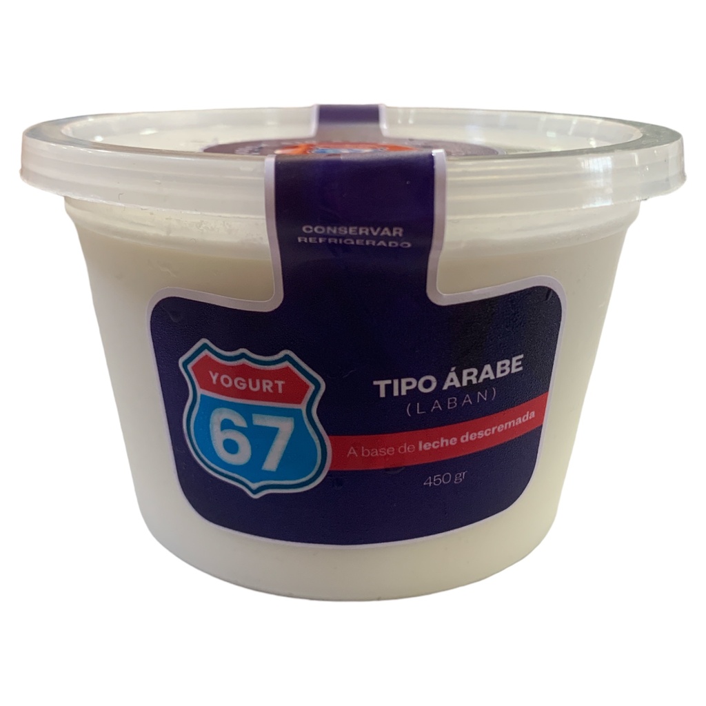 YOGURT GRIEGO DESCREMADO TIPO ARABE 67 450GR 16oz