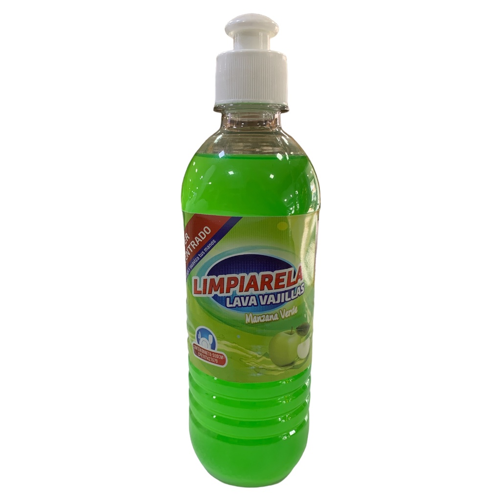 LAVA VAJILLAS MANZANA VERDE LIMPIARELA 500 CM3