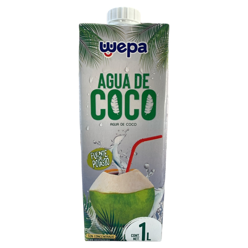 AGUA DE COCO WEPA 1 LT
