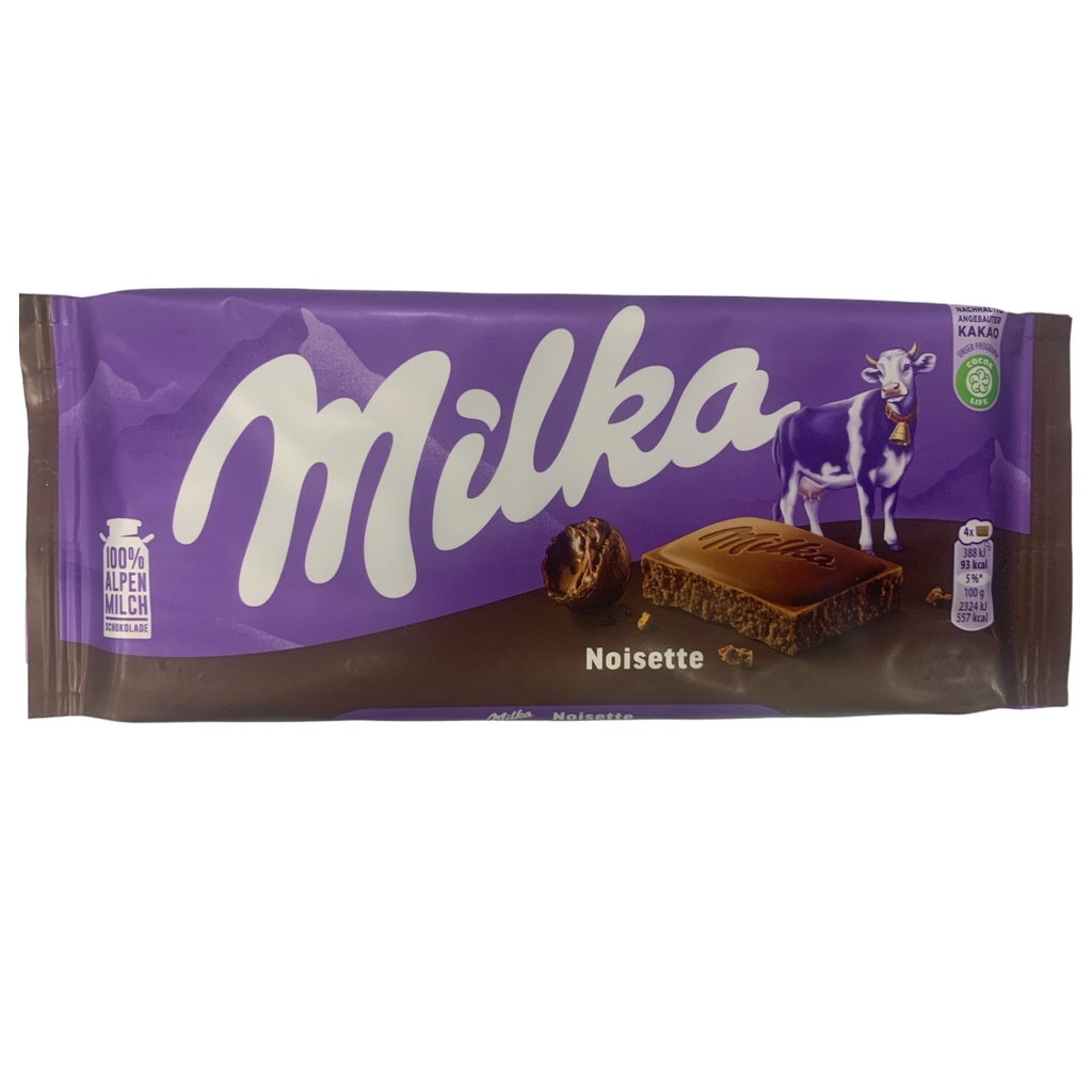 CHOCOLATE NOISETTE MILKA 100 GR
