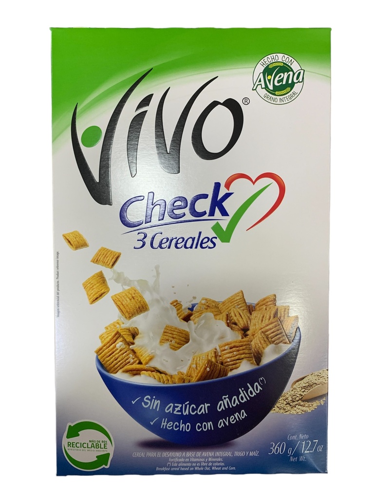 VIVO  CHECK 3 CEREALES  360 GR