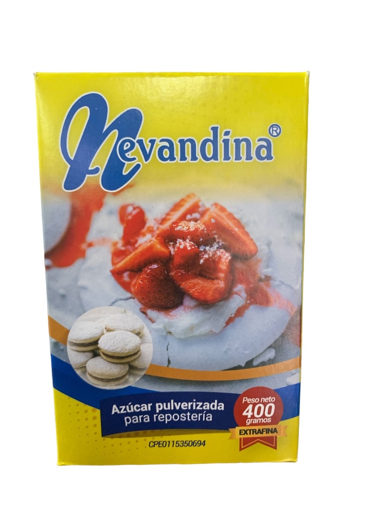 AZUCAR PULVERIZADA PARA REPOSTERIA NEVANDINA 400 GR