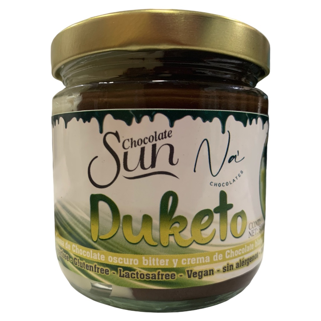 CREMA PARA UNTAR DE CHOCOLATE OSCURO Y BLANCO (DUKETO) 300GR SUN