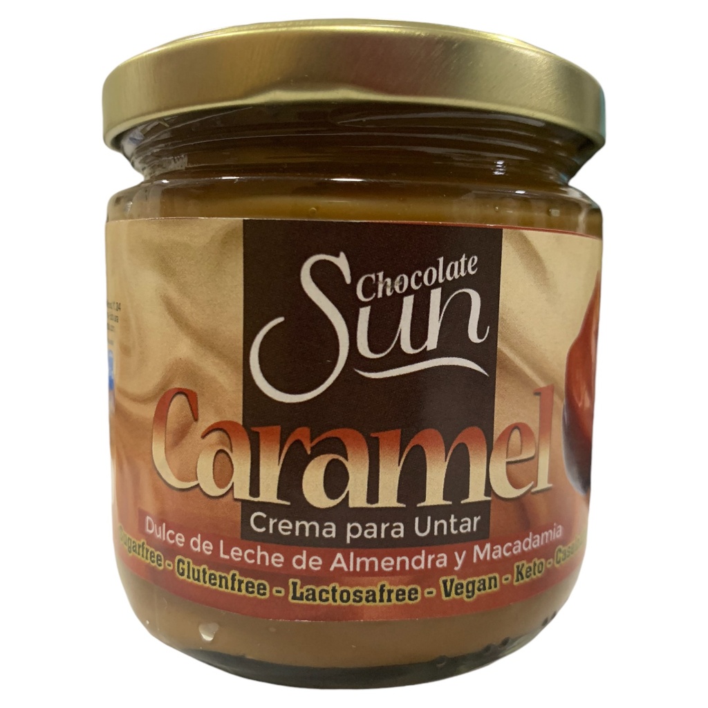 CREMA PARA UNTAR DULCE DE LECHE DE ALMENDRA Y MACADAMIA 300 GR SUN