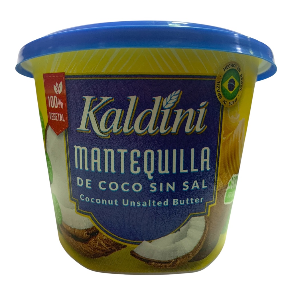 MANTEQUILLA DE COCO S/SAL 200GR KALDINI