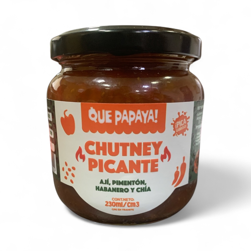 QUE PAPAYA CHUTNEY PICANTE 210ML