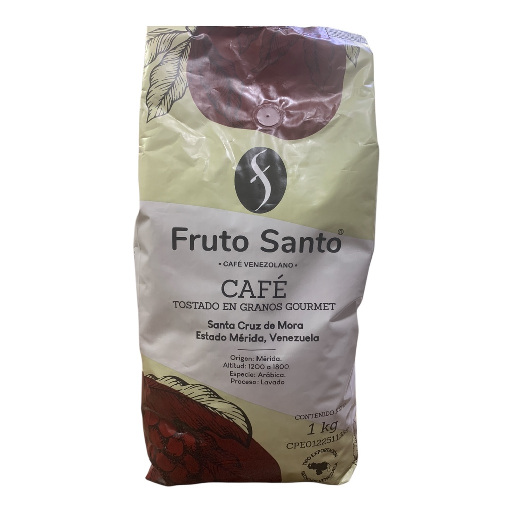 CAFE FRUTO SANTO EN GRANO 1KG