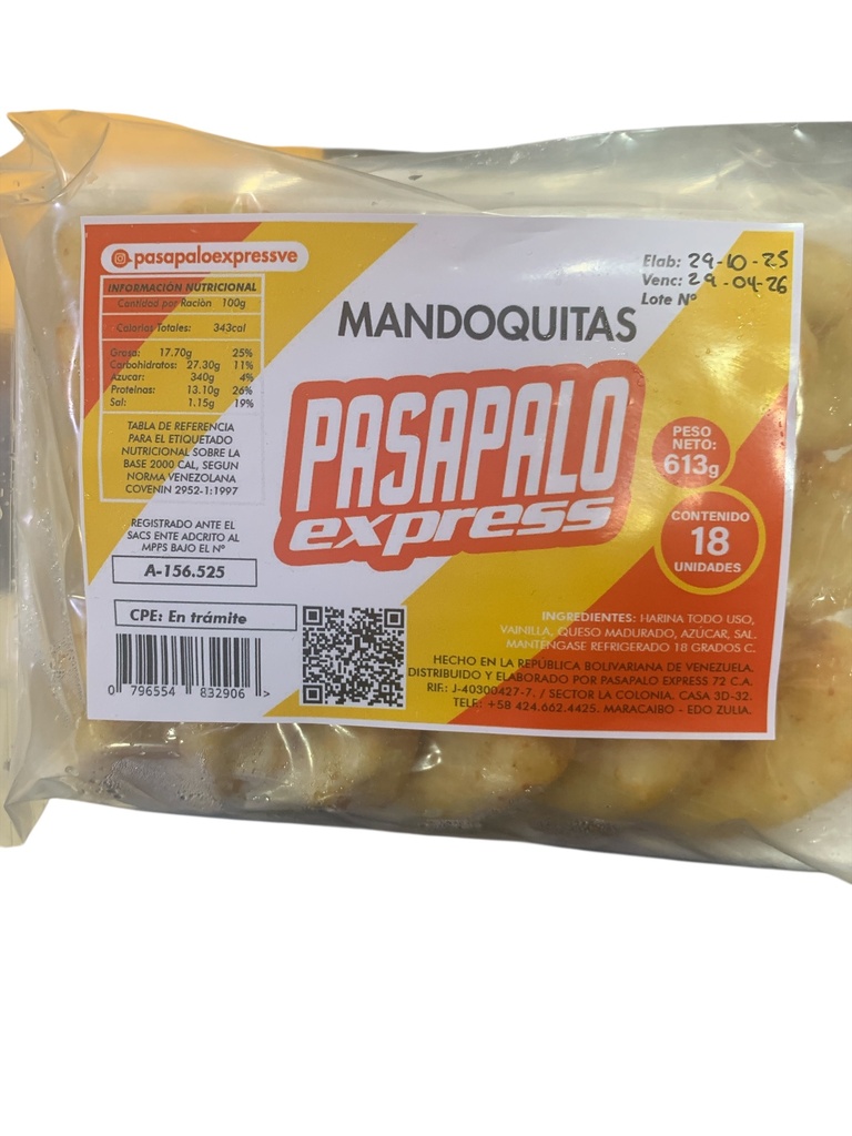 MANDOQUITAS  PASAPALO EXPRESS 18UND