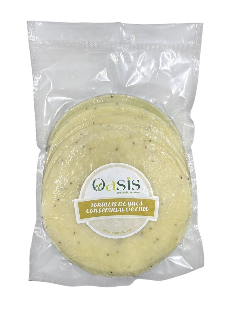 TORTILAS DE YUCA PAQUETE 6UND OASIS