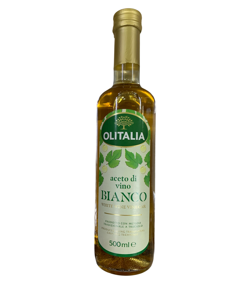 WHITE WINE VINEGAR-VINAGRE DE VINO BLANCO 500ML OLITALIA
