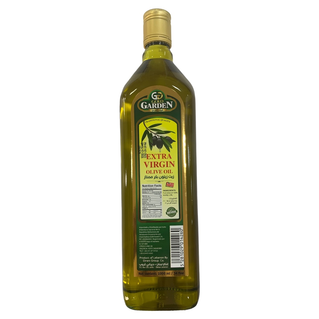 ACEITE DE OLIVA EXTRA VIRGEN GOLD GARDEN 1LT