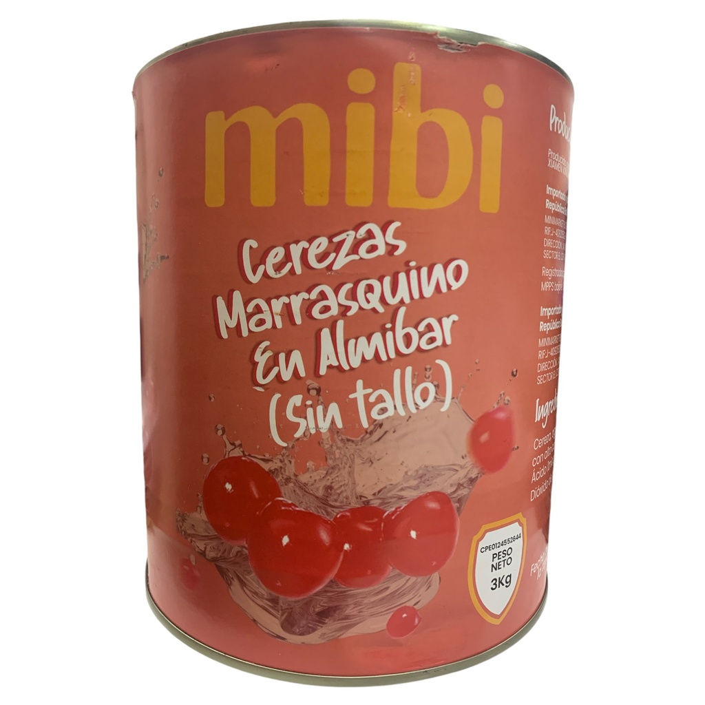 CEREZAS MARRASQUINO EN ALMIBAR (SIN TALLO) X KG