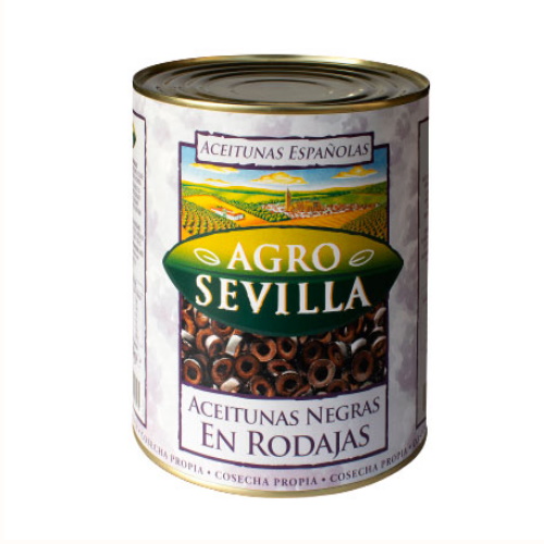 ACEITUNA NEGRA EN RODAJAS 200GR AGRO SEVILLA