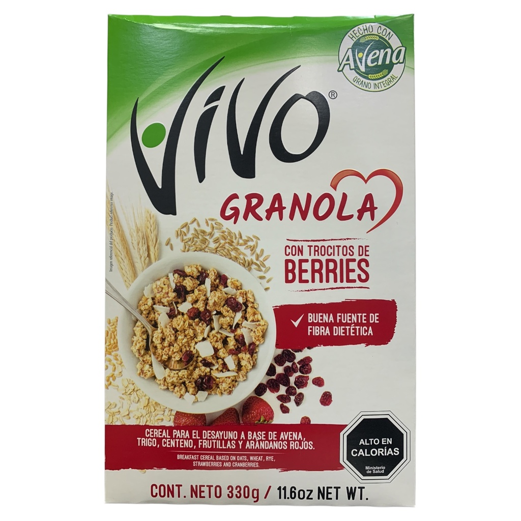 VIVO GRANOLA BERRIES 330GR