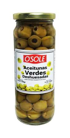 ACEITUNAS VERDES DESHUESADAS OSOLE 340GR