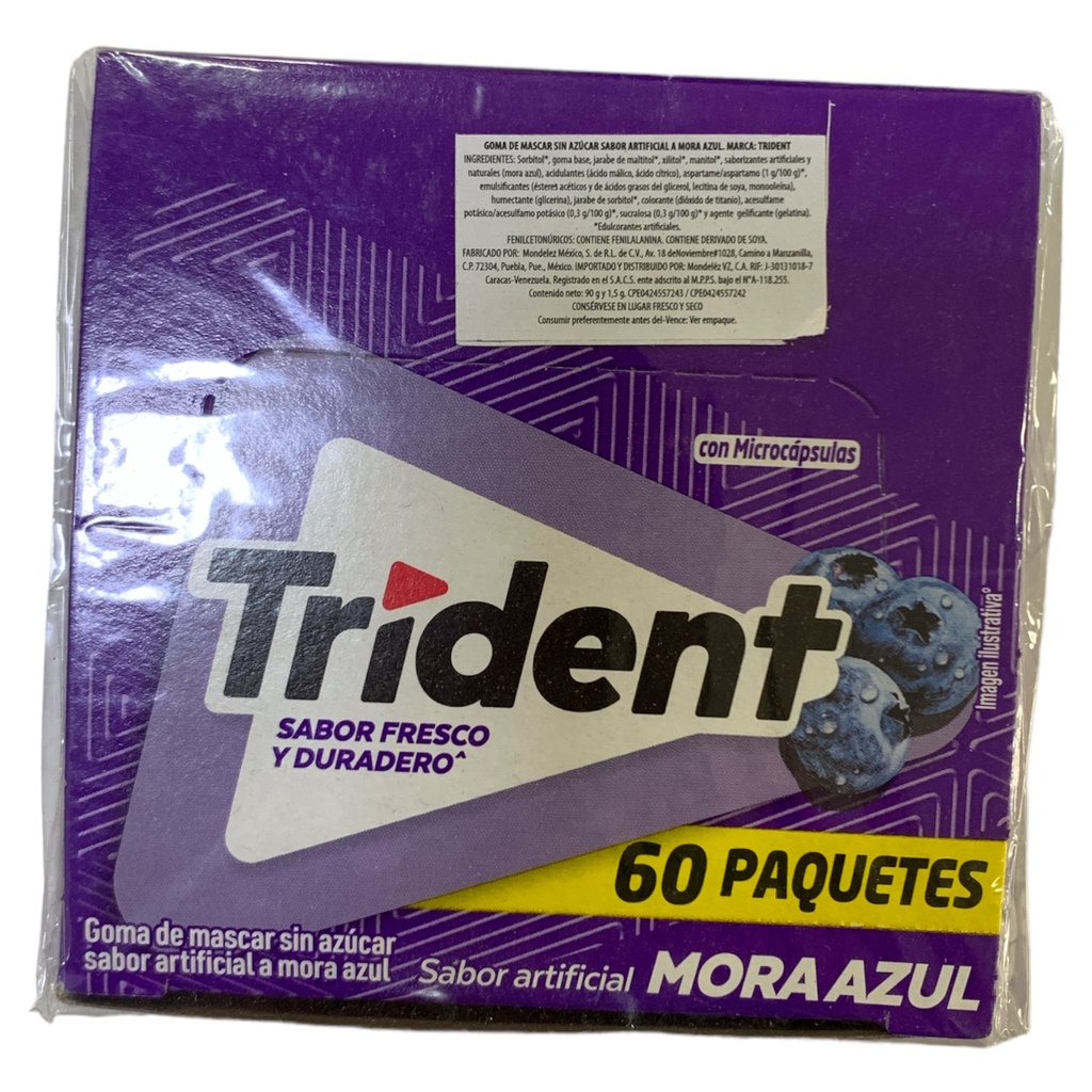 TRIDENT MORA AZUL 1.5G