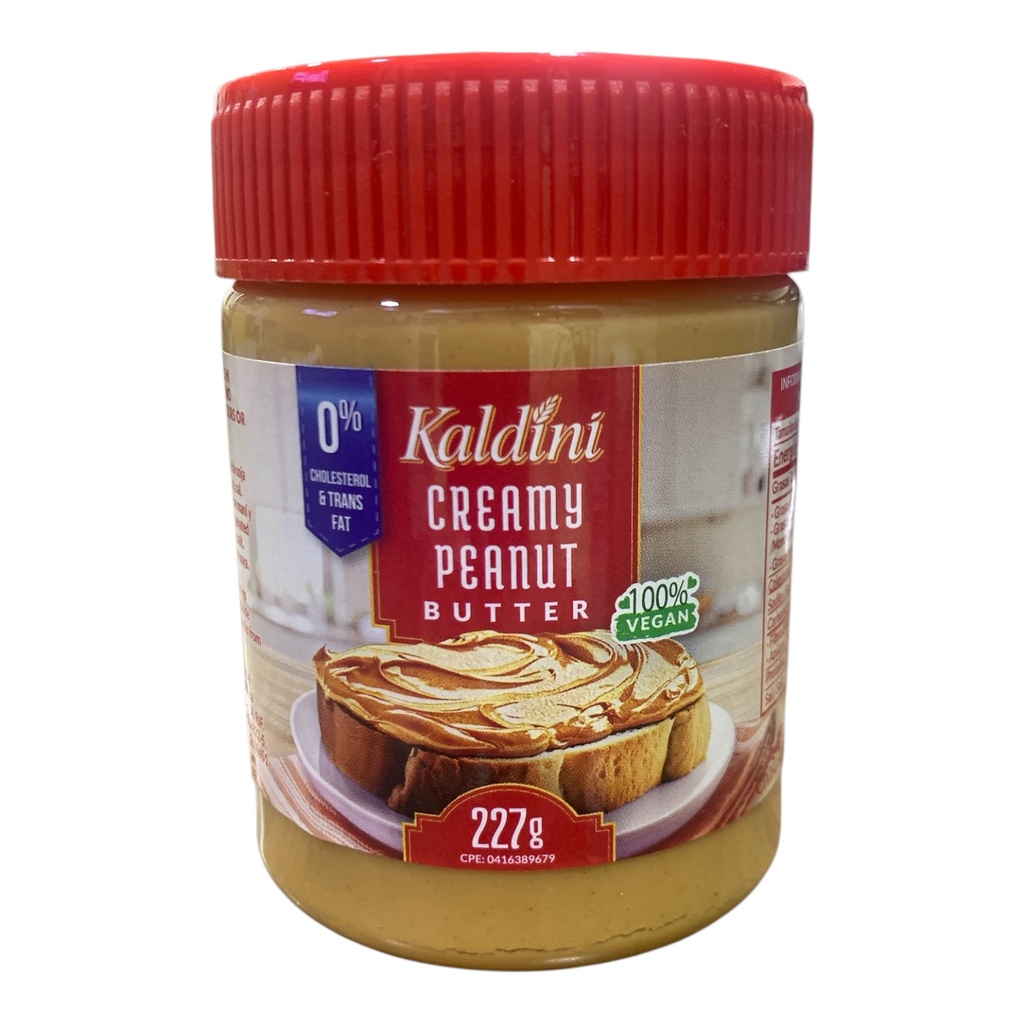 MANTEQUILLA DE MANI-CREAMY PEANUT BUTTER 227GR KALDINI