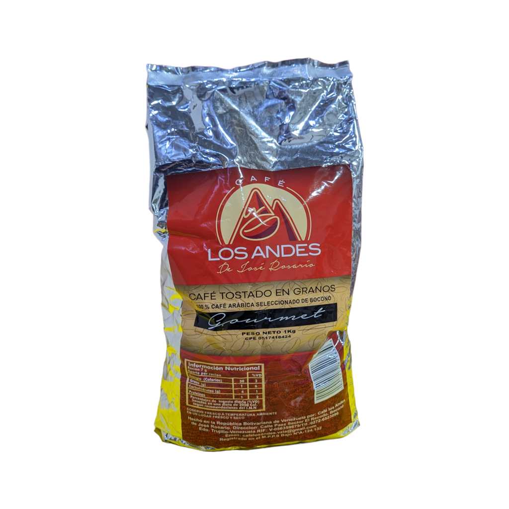 CAFE GOURMET EN GRANOS LOS ANDES 1KG