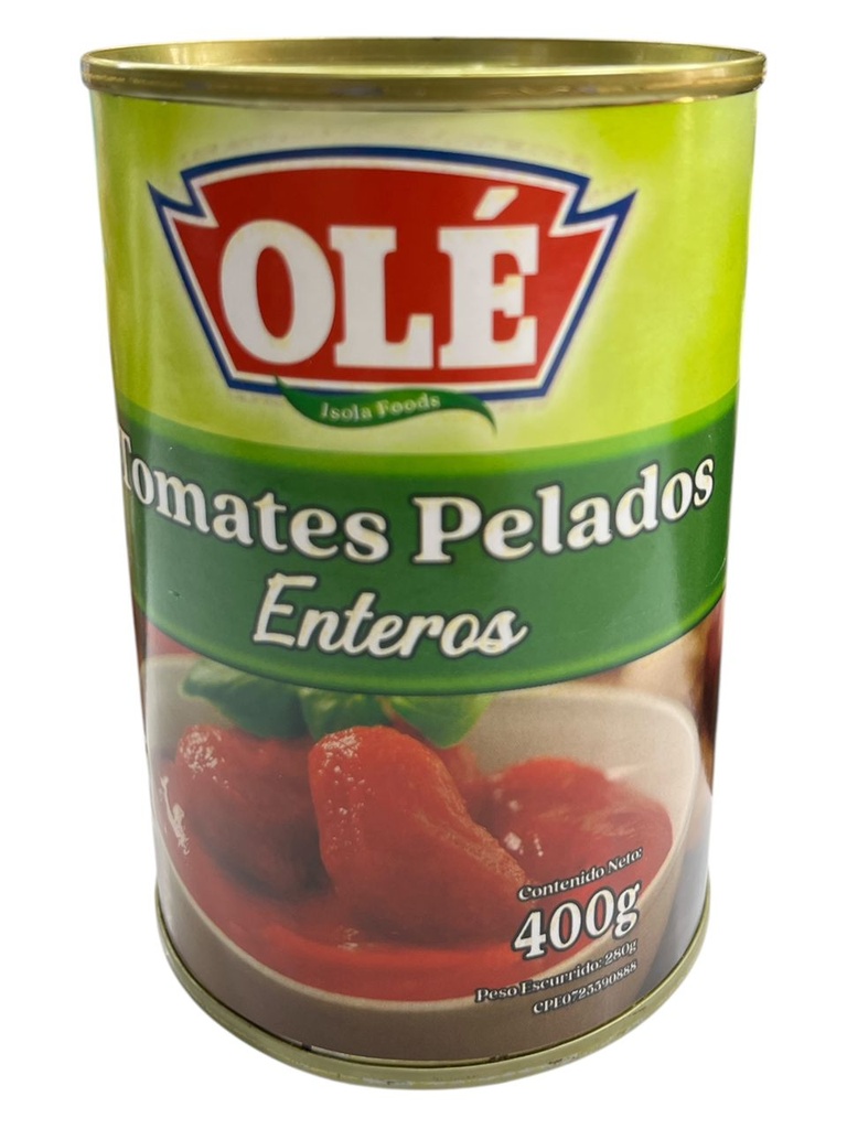 TOMATES PELADOS ENTEROS OLÉ 400GR