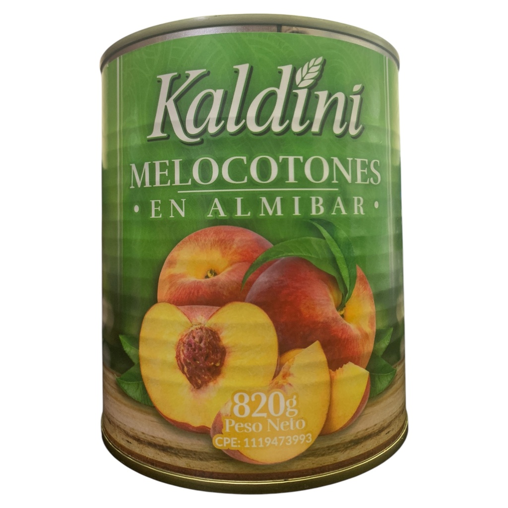 MELOCOTONES EN ALMIRBAR 820GR KALDINI