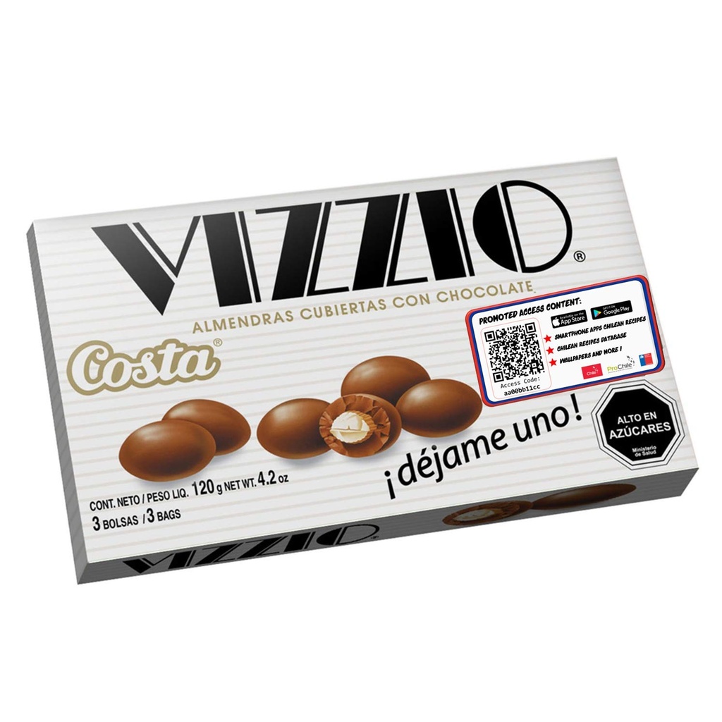 CHOCOLATE VIZZIO COSTA 120 GR
