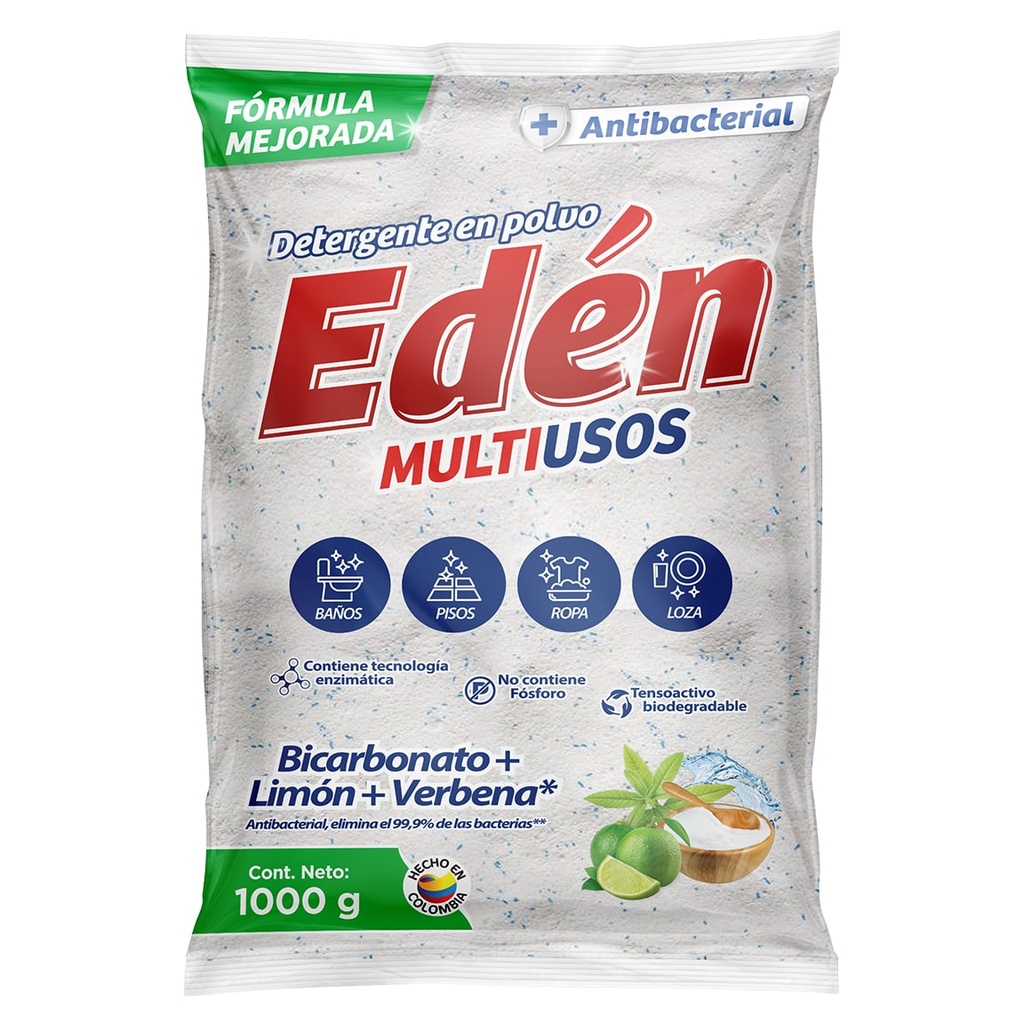 DETERGENTE EN POLVO EDEN MULTIUSOS 1 KG