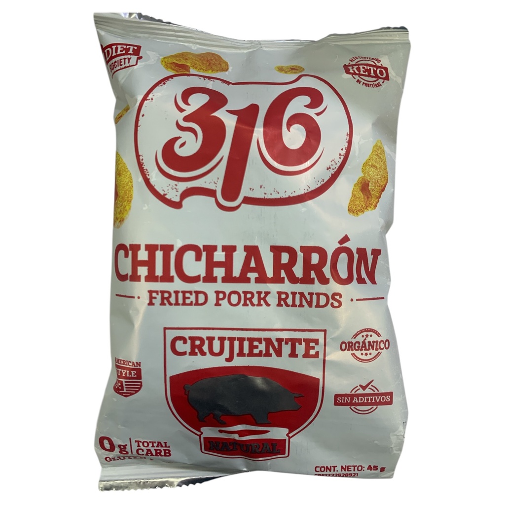 CHICHARRON NATURAL (316) 45 GR