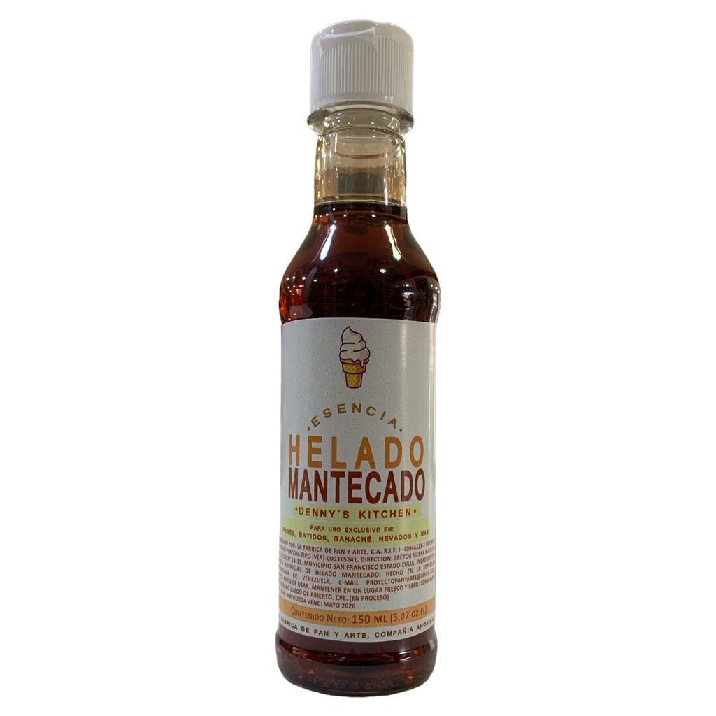 ESENCIA DE HELADO MANTECADO 150 ML DENNYS KITCHEN