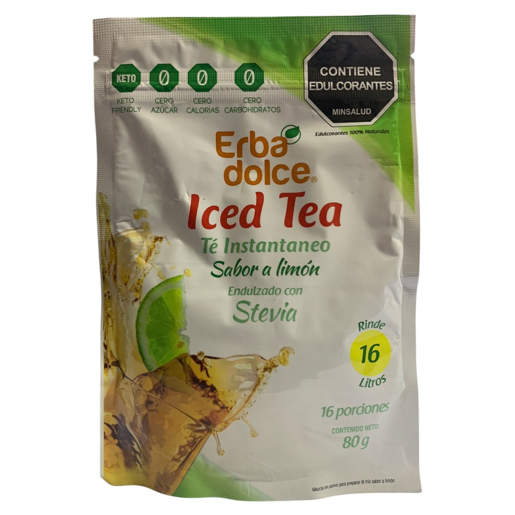 TE INSTANTANEO LIMON CON STEVIA 80GR ERBA DOLCE