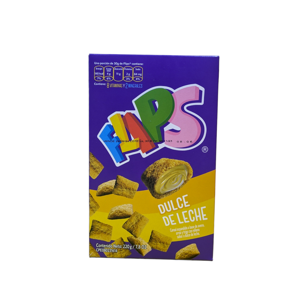 FLIPS CEREAL DULCE DE LECHE 220 GR